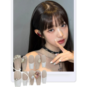 張元英同款 ʚɞ 鑲鑽法式