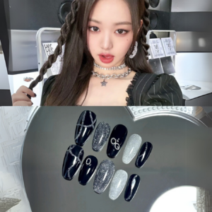張元英同款 ʚɞ 個性潮流暗黑閃鑽