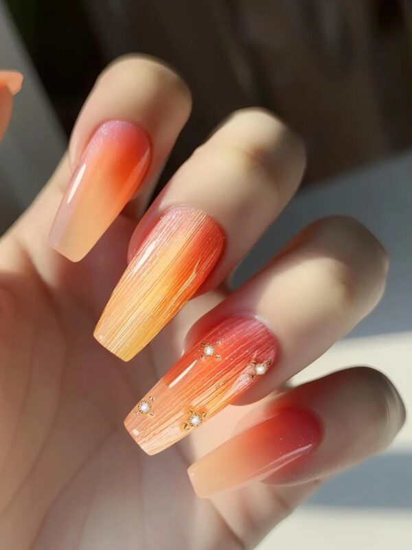 欣欣子同款 ◈ 簡約漸變 🍊 甜橙少女：圖片 2